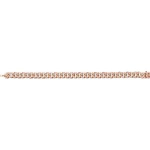 14K Rose Gold 1 1/2 CTW Natural Diamond Link 7" Bracelet – image 2
