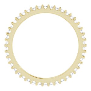 14K Yellow 1/3 CTW Natural Diamond Eternity Band Size 6