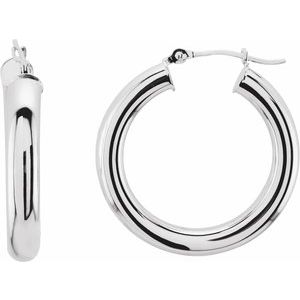 Tube Hoop Earrings