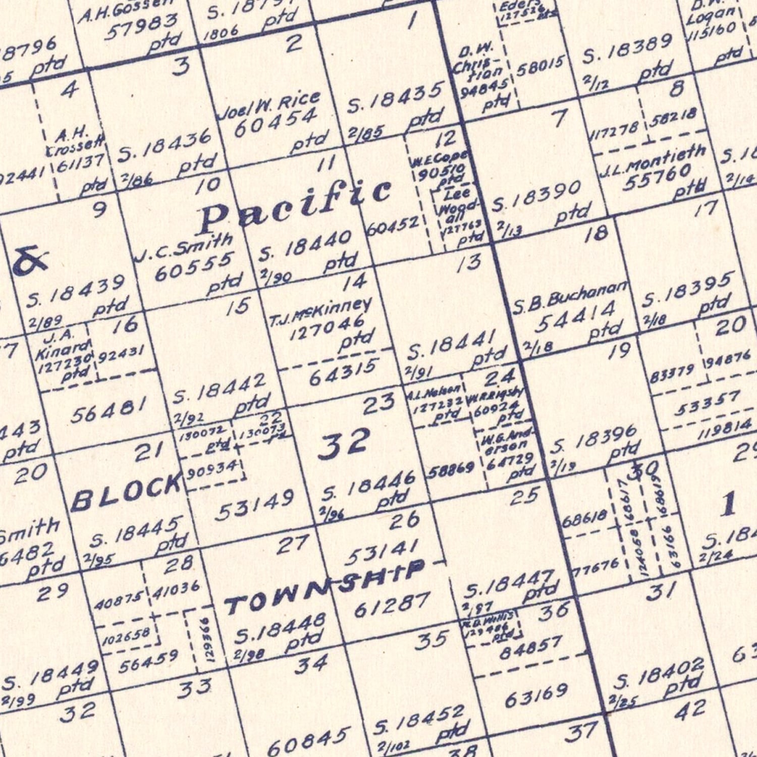 Vintage Map of Howard County, Texas 1922