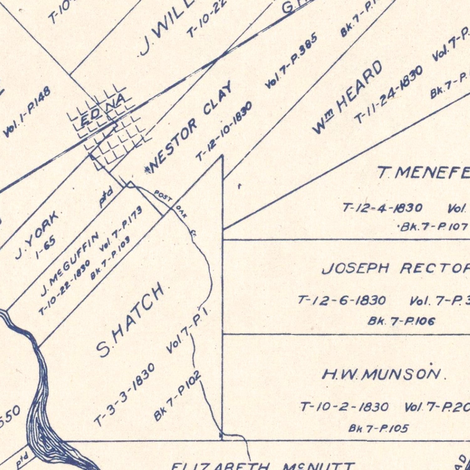 Vintage Map of Jackson County, Texas 1920
