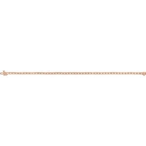 14K Rose Gold 2.8 mm Round Line 7 1/4" Bracelet Mounting – image 4