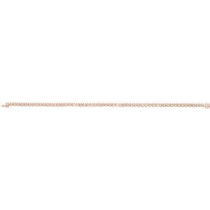 14K Rose Gold 3.4 mm Round Line 7 1/4" Bracelet Mounting – image 4