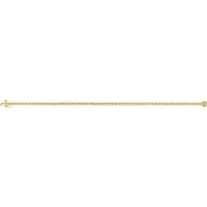 14K Yellow Gold 3.65 mm Round Line 7 1/4" Bracelet Mounting – image 3