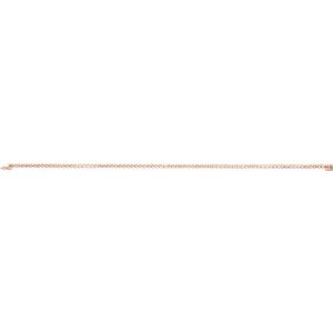 14K Rose Gold 1.4 mm Round Line 7 1/4" Bracelet Mounting – image 4