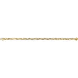 14K Yellow Gold 1/2 CTW Natural Diamond Link 7 1/4" Bracelet – image 2