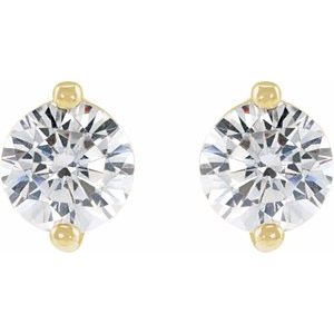 14K Yellow Gold 3/8 CTW Natural Diamond Stud Earrings – image 2