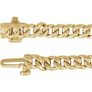 14K Yellow Gold 1/2 CTW Natural Diamond Link 7 1/4" Bracelet – image 3