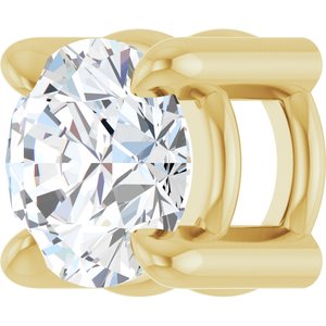14K Yellow 1/5 CT Natural Diamond Pendant
