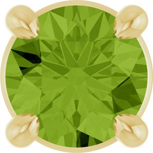 14K Yellow 4 mm Natural Peridot Pendant