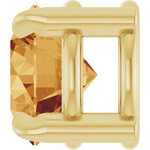 14K Yellow 5 mm Natural Citrine Pendant