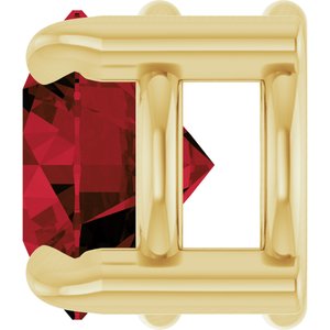 14K Yellow 5 mm Natural Mozambique Garnet Pendant