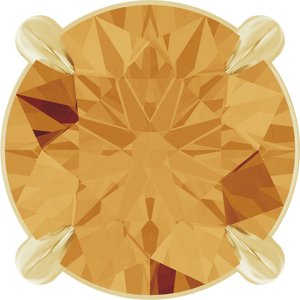 14K Yellow 6 mm Natural Citrine Pendant