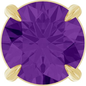 14K Yellow 6 mm Natural Amethyst Pendant