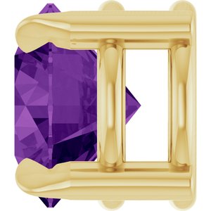14K Yellow 6 mm Natural Amethyst Pendant