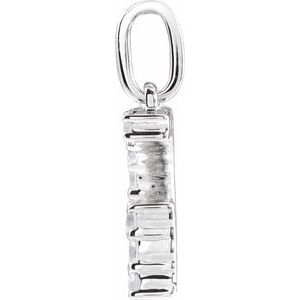 14K White Gold 1/5 CTW Lab-Grown Diamond Initial G Pendant