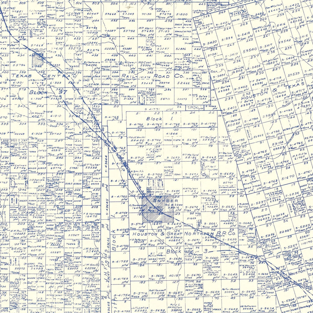 Vintage Map of Scurry County, Texas 1921