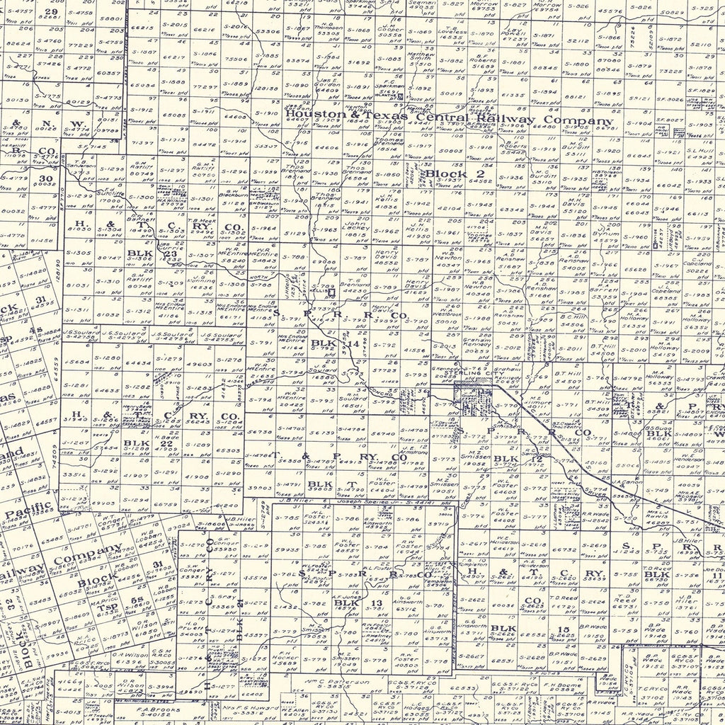 Vintage Map of Sterling County, Texas 1926