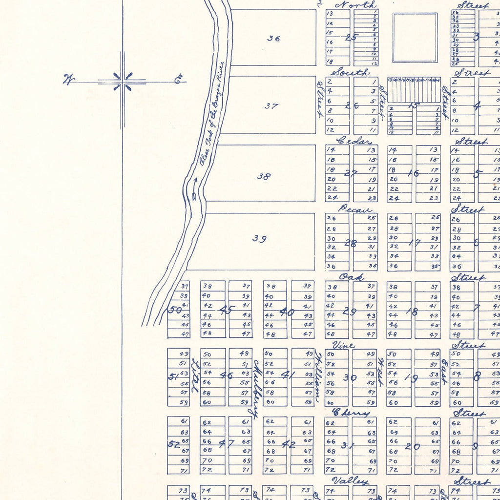 Vintage Map of Buffalo Gap, Texas 1929