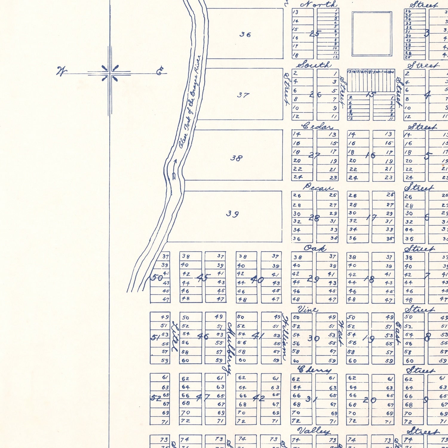 Vintage Map of Buffalo Gap, Texas 1929