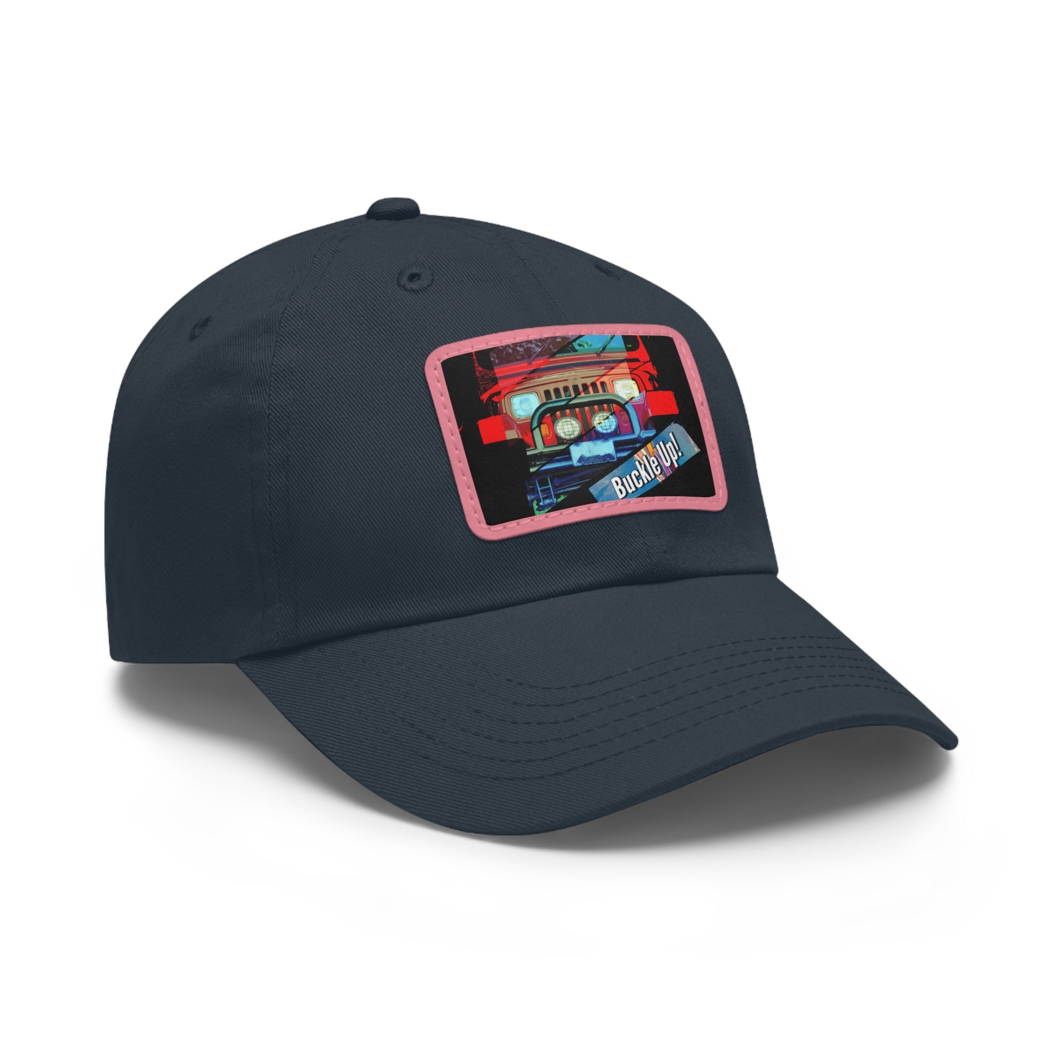 Buckle Up!  4 Wheel Drive Hat with Rectangle Leather Patch