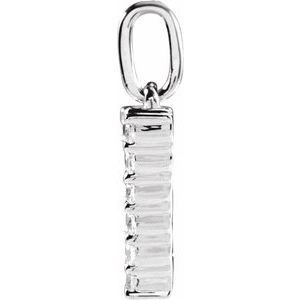 14K White Gold 1/3 CTW Lab-Grown Diamond Initial W Pendant