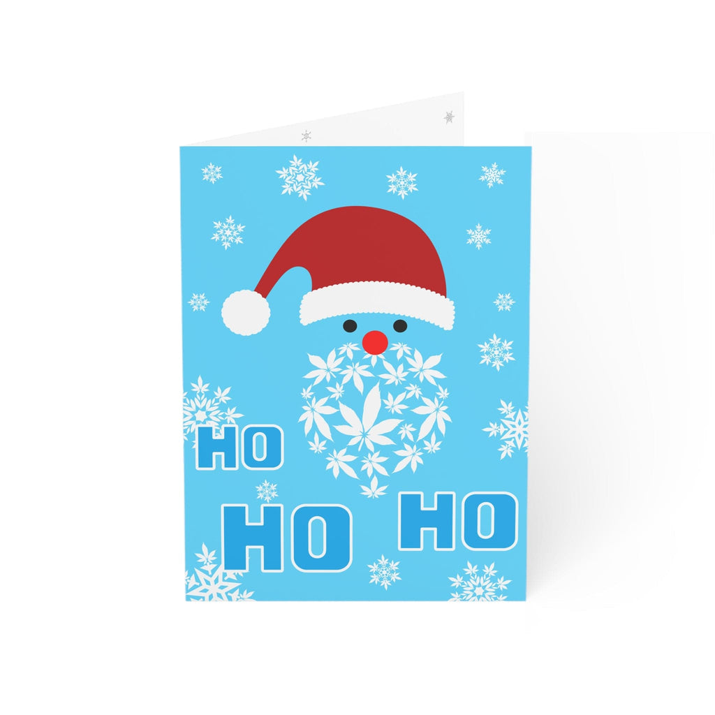 Ho Ho Ho Merry Juana Pot Smoking Penguins Merry Christmas Greeting Cards (1, 10, 30, and 50pcs)