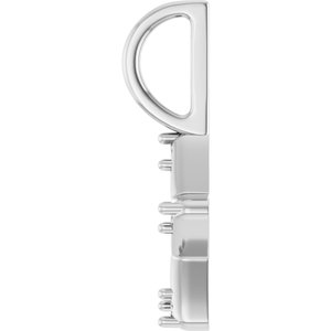 Platinum 1.2 mm Round Accented Star Charm/Pendant Mounting – image 6