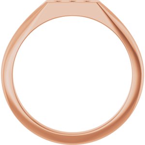 14K Rose Gold .02 CTW Natural Diamond Three-Stone Ring