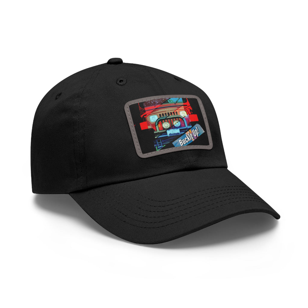 Buckle Up!  4 Wheel Drive Hat with Rectangle Leather Patch