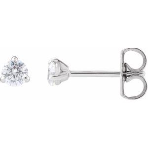 14K White Gold 1/5 CTW Lab-Grown Diamond Cocktail-Style Stud Earrings