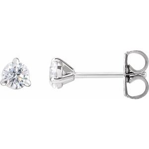 14K White Gold 1/3 CTW Lab-Grown Diamond Cocktail-Style Stud Earrings