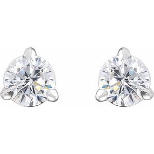 14K White Gold 1/3 CTW Lab-Grown Diamond Cocktail-Style Stud Earrings