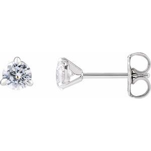 14K White Gold 1/2 CTW Lab-Grown Diamond Cocktail-Style Stud Earrings