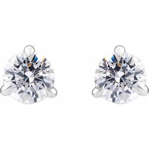 14K White Gold 3/4 CTW Lab-Grown Diamond Cocktail-Style Stud Earrings – image 2