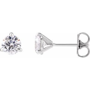 14K White Gold 1 CTW Lab-Grown Diamond Cocktail-Style Stud Earrings