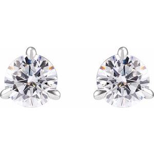14K White Gold 1 CTW Lab-Grown Diamond Cocktail-Style Stud Earrings – image 2