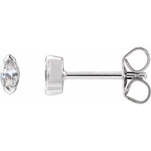 14K White Gold 1/3 CTW Lab-Grown Diamond Stud Earrings