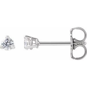14K White Gold 1/6 CTW Lab-Grown Diamond Stud Earrings