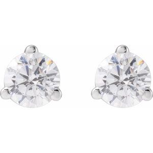 14K White Gold 1/3 CTW Lab-Grown Diamond Stud Earrings – image 2