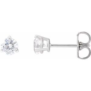 14K White Gold 1/2 CTW Lab-Grown Diamond Stud Earrings