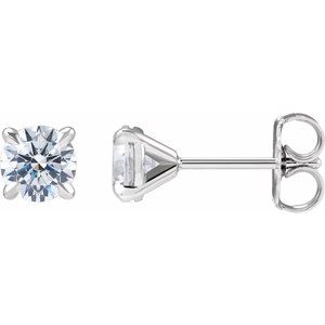 14K White Gold 1 CTW Lab-Grown Diamond Cocktail-Style Stud Earrings