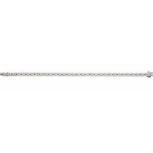 14K White Gold 5 1/3 CTW Lab-Grown Diamond Line 7 1/4" Bracelet – image 3