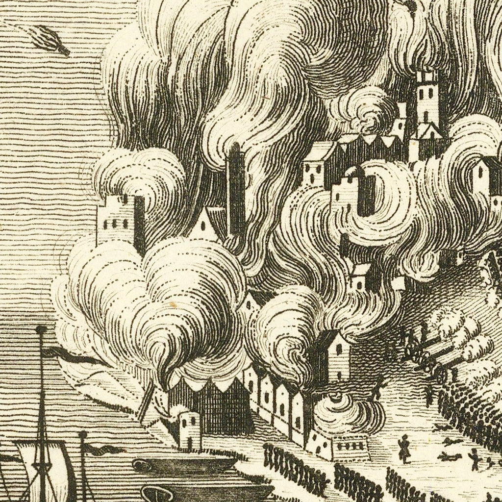 Vintage Battle of Bunker Hill Map 1775