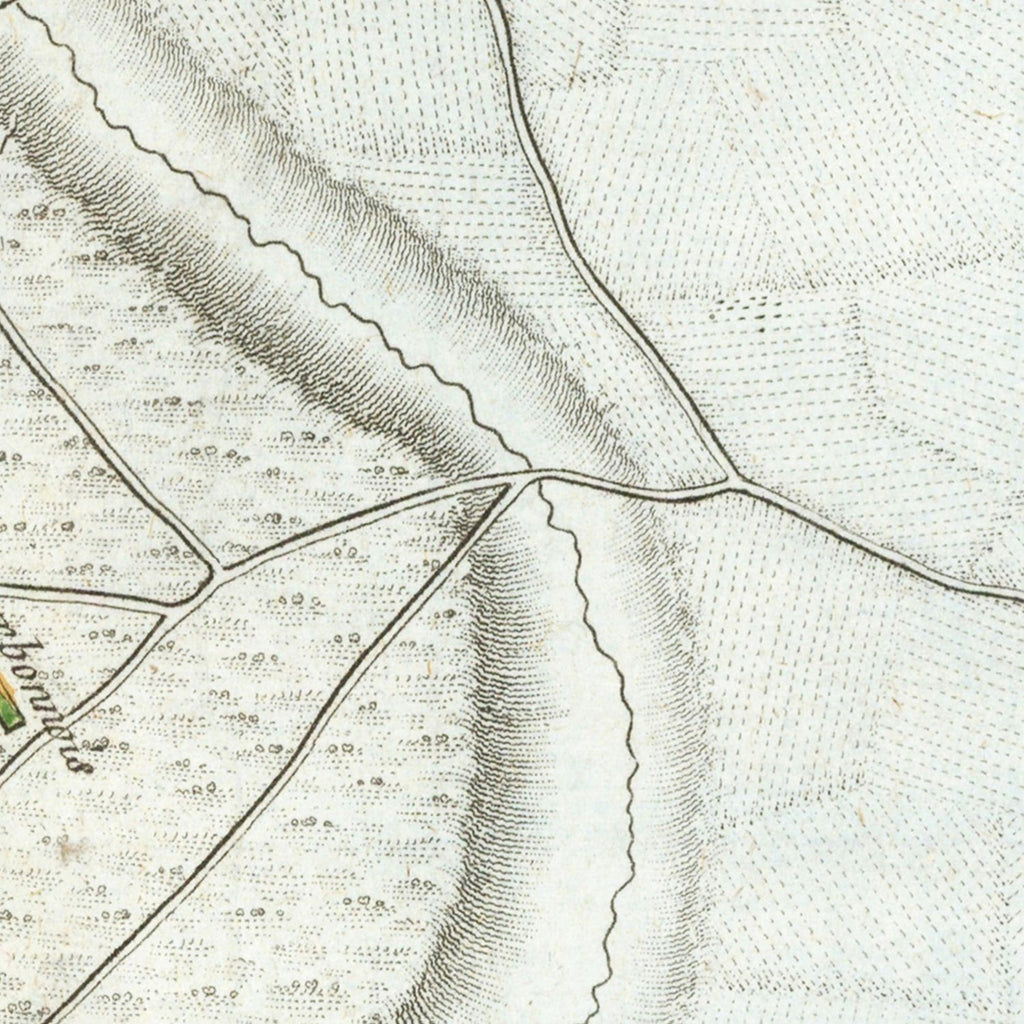 Vintage Battle of Yorktown Map 1787