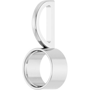 Platinum 5.5 mm Round Solitaire Charm/Pendant Mounting – image 4