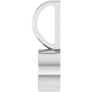 Platinum 5.5 mm Round Solitaire Charm/Pendant Mounting – image 6