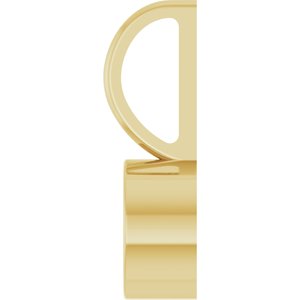14K Yellow Gold 5.5 mm Round Solitaire Charm/Pendant Mounting – image 6