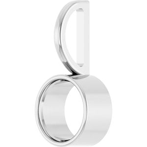 Sterling Silver 6 mm Round Solitaire Charm/Pendant Mounting – image 4