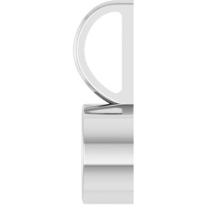 Sterling Silver 6 mm Round Solitaire Charm/Pendant Mounting – image 6